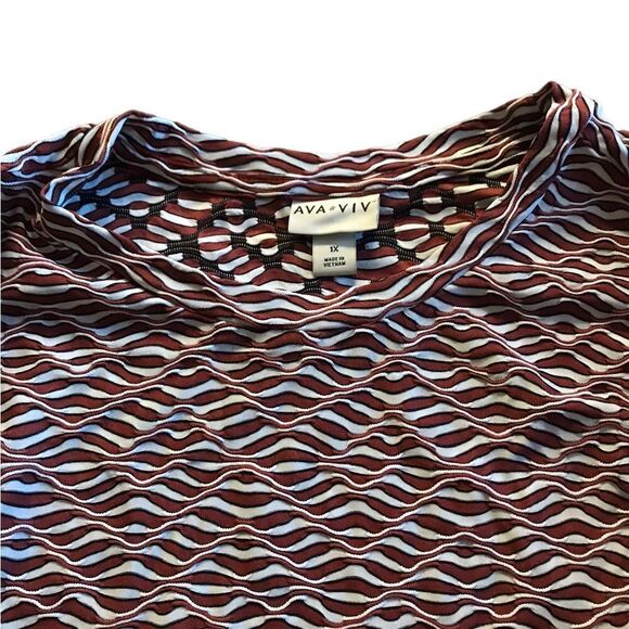 Ava and Viv size 1X top excellent condition see pics - Picture 2 of 2